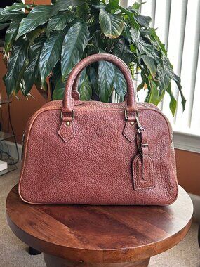 RALPH LAUREN Boston Bag Dark British Tan